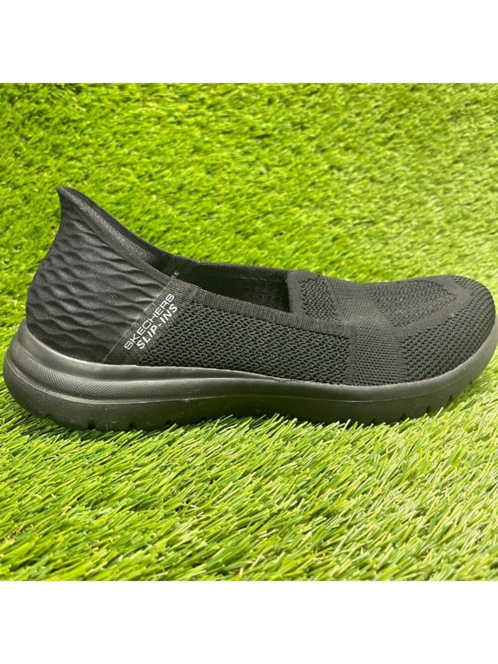Skechers On-The-GO Flex Camellia Women Size 7 Black Casual Walking Slip On Shoes